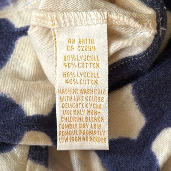 Anthropologie Ric Rac Floral Watercolor Short Sleeve Top - Picture 6 of 10